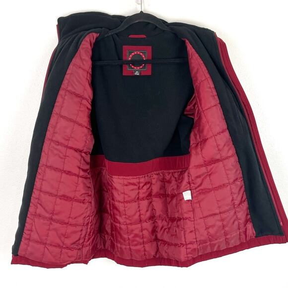 Giacca Women’s Coat Jacket Winter Hood Country Western Red Small Petite - Picture 3 of 11